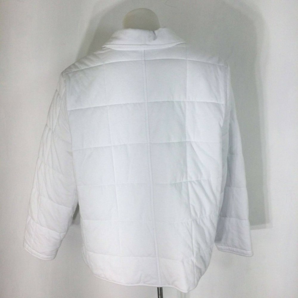 Eileen Fisher Quilted Organic Cotton Jersey Jacket - Picture 12 of 12